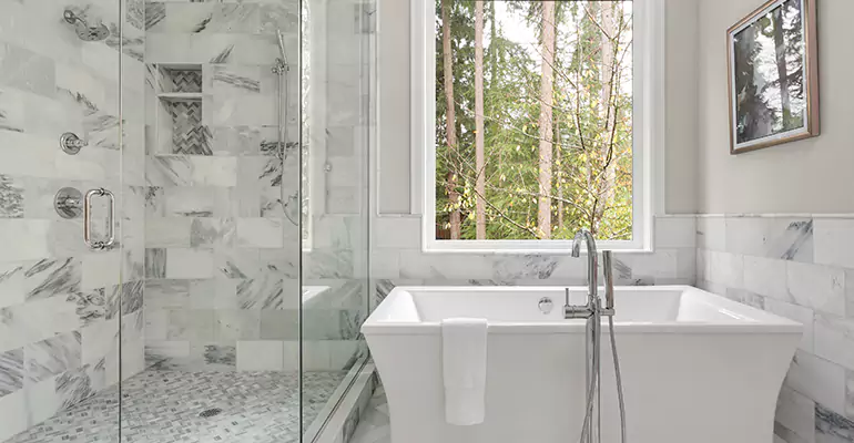 Bathtub to Tile Shower Conversion in Macon